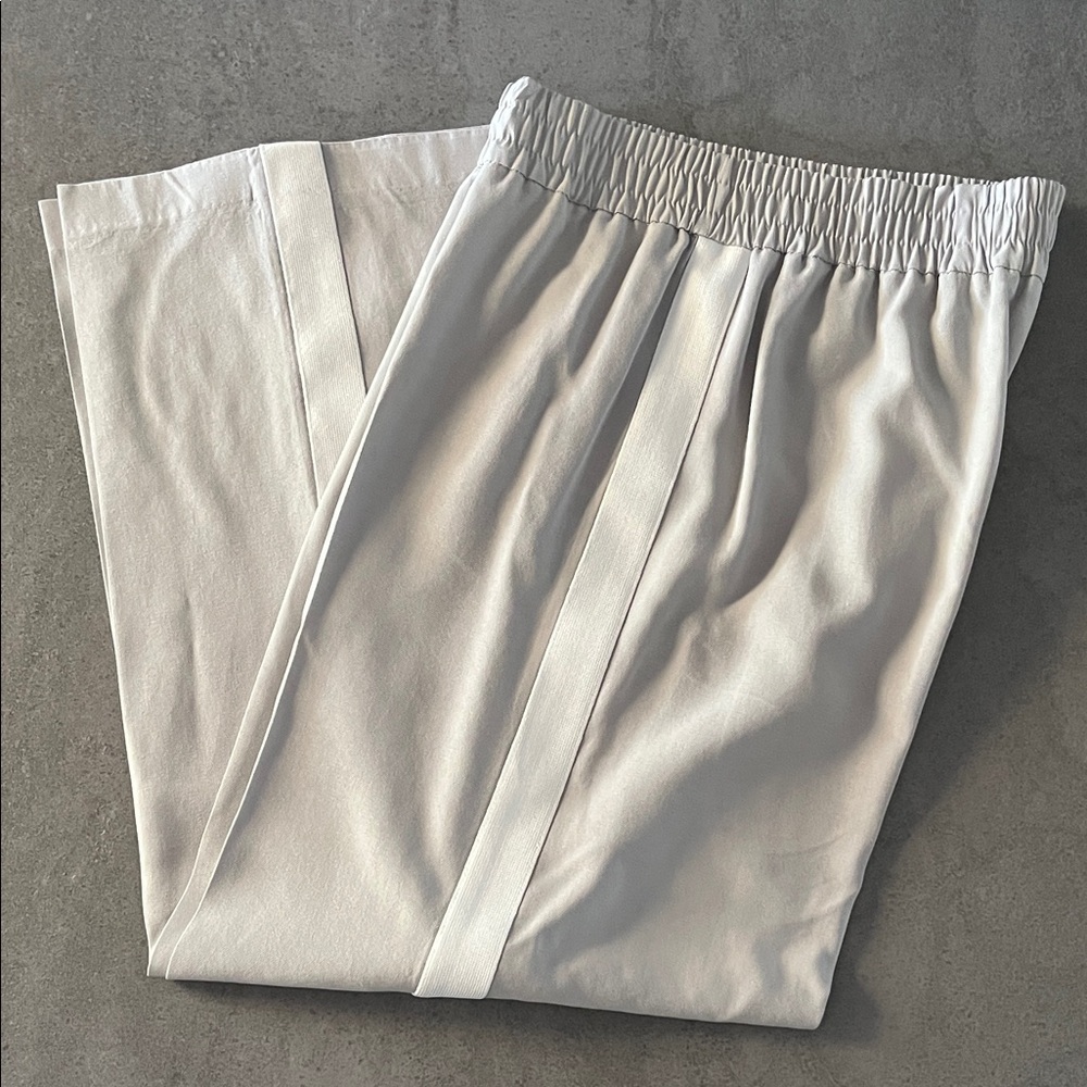Zara Cream Wide Leg Pants